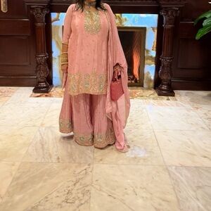 Ethnic Indian Wear Pink Wedding Dress